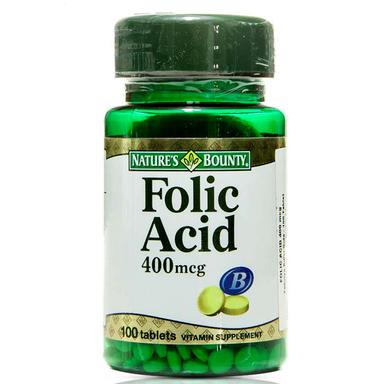 Nature's Bounty Folic Acid 400 mcg 100 Tablet